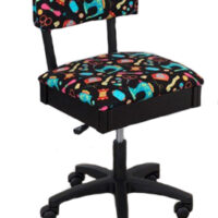 Horn Limited Edition Gaslift Sewing Chair Colourful Fluoro